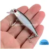 BAITS LURS 1 PCS 3D Eyes Fishing Bait 4.5g 6.5 cm Sinking Vibrant Hook Hook Wiggler Deep Submence Marine Artificial Plastic D Dhrme