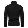 Męskie swetry dzianinowe golf moda moda Slim Sweater Men 8502