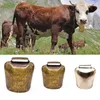 Colarinhos de cachorro 1pcs vaca ovelha de cavalo pastoreio de cobre sinos de gado pendente de metal alto espalhado mais longe evita perda colar de animais de estimação