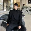 Men's Hoodies 2023 Spring Korean Style Unique Half Zipper Standing Collar Sweatshirt Men Casual Loose Pullover M-XL