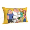 Pillow Case Cool Families Case Family Cartoon Guys Cushion Covers Home Sofa Chair Decorative Backpack Covers HKD230817