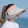 Wide Brim Hats Bucket Hats Summer Women Outdoor UV Protection Visors Pull-out Enlarged Brim Empty Top Hat Korean Flower Big Brim Bucket Hats Sun Hat Beach 230816