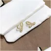 Stud Sashion Designer Earring Charming Design di lusso Orecchini diamanti classici Accessori per donne vite gioielli Regali di matrimonio Delivery Dhykt Dhykt