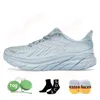 Hoka Clifton 9 Koşucular Tasarımcı Sıradan Ayakkabı Bondi 8 Hokas Cliftons 8 Üçlü Beyaz Bulut Çiçeksiz Kişiler Mesh Mens Trainers Kadın Moda Spor Spor ayakkabıları 36-45