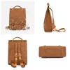 Sacs d'école Femmes Sac à dos Cross Body Sac à bandoulière Qualité Cuir Filles Femme Peau Naturelle Livre Ordinateur portable Sac à dos Messenger 230829