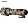 Kamera Çantası Aksesuarları Selens Sports Lens Ceket Koruyucu Kapak Kılıfı Sigma 150-600S Kamera Lens Su Geçirmez Kauçuk Kapak Kamuflaj Ceket HKD230817