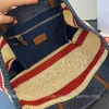 Bolsos de playa para mujeres de diseñador Bolso de la playa Personalidad personalidad de cuero genuino de alta calidad atmósfera minimalista Bolsa tejida