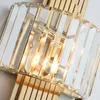 Wall Lamp Modern Luxury LED Minimalist Crystal Luminaires Foyer Bedroom Nordic Corridor Stairs Copper Mounted Light