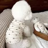 Psa odzież szczenię wiosna /lato koreańskie edycja urocza małe /niedźwiedź nadrukowana top cat pet z dwoma nogawkami koszula