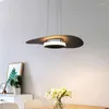 Lampadari tavolo da pranzo moderno nero rotondo a sospensione della luce semplice soggiorno cucina bar lampadario illuminazione interno