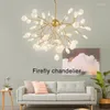 Chandeliers Nordic LED Firefly Chandelier Fashionable Tree House Decoration Bedroom Kitchen Dining Room Living Home Lamps