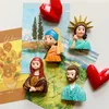 Kühlschrankmagnete Van Gogh Kühlschrank Cartoon Magnetaufkleber handgefertigtes Harzhandwerk Süßes Souvenir -Magnet Geschenk für Kinder Geburtstag 230816