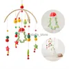 Baby Holzbett Glocke Klapperte Montessori Toys Silicon Weihnachtsbaum Hängende Anhänger Teether Toys Crib Bracket Baby Geschenk HKD230817