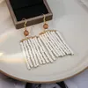 Hoop oorbellen 2023 Simple Long krole rand dames licht luxe temperament accessoires mode all-match sieraden cadeau trend