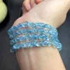 STRAND NATUURLIJKE IRREGELE Aquamarines Stone Freeform Chips Gravel -kralen voor sieraden maken DIY Energy Bracelet cadeau 1 stks