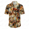 Camisas casuais masculinas 2023 Design Sense Pattern Pattern