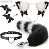 Toys anali Flower Hair Clip Sexy Cosplay Women Wubber Tail Cat Plug foxtail code anali giocattoli sessuali lolita erotici per donne coppie cosplay hkd230816