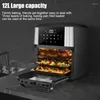 Electric Ovens RC002 Huishoudelijke mini-oven luchtfriteuse 12L 1700W Touch Type zichtbare 3-laags multifunctionele tabel