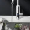 Rubinetti da cucina scaldabagno golmet rubinetto a temperatura elettrica display riscaldamento a freddo 3000w eu