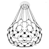 펜던트 램프 샹들리에 라이트 포스트 모더니즘 LED 알루미늄 큰 순 창의성 매달려 램프 거실 홈 데코 비품 조명