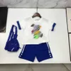 Designer Baby Clothes Kids Tracksuits Taille 110-160 cm T-shirt et shorts imprimés en trois dimensions linéaires