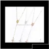 Chokers anti -vírus para mulheres Virgin Maria Cross Pinging Gold Plated Gift Idea L067T VBHJ0 Drop Drop Deliver