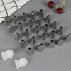 25 Pcs Cream Tips Nozzles Tools Stainless Steel Piping Tip Nozzle Cake DIY Decoration Supplies Baking Dessert Nozzles Tips Tool TH1079