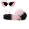 Toys anali Fox Tail and Ear Plug Assore giocattoli sessuali coda per adulti nel culo sex shop giocattoli per adulti per uomini HKD230816