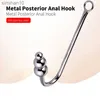 Brinquedos anal anal anqu gancho brinquedos sexuais de aço inoxidável para homem de metal de metal gancho dilatador de massageiro de massager de massager Anal BDSM Toys de fetiche gay HKD230816