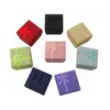 Jewelry Boxes Packaging Display Jewelrywholesale 50 Pcs /Lot Square Ring Earring Necklace Box Gift Present Case Holder Set W334 Ayepd Dhmb0