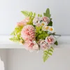 Decoratieve bloemen 1 Bouquet Artificial Daisy Flower Fake Silk Rose Wedding Party Vazen Decoratie Decoratie Home Slaapkamer Tafel ornament