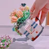 Blocks Creative Flower Watering Can Potted Building Block Bouquet Bonsai Assemble B Home Desk Plant Decoration Toys For Girl Gifts R230817