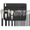 Makeup Tools Professional 15Pcs Black Brush Set Foundation Eyeshadow Beauty 230816