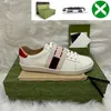 Womens Mens Shoes Bee Ace Sneakers Low Casual Shoe With Box Sports Trainers Designer Tiger Embroidered Black White Green Stripes jogging Woman