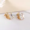 Charm JIOFREE Cubic Zirconia Clip Earrings for women Fashion Crystal Jewelry Earrings Female WeddParty Gift top quality J230817