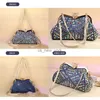 Hobo Femed Denim Sac Fashion Bling Bling Women's Sac Diamond Sac à main en haine