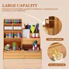 Pencil Cases Organizer Desk Holder Organizers Storage Desktop Pen Wood Accessories Table Office Wooden Craft File Box End Document Rack Shelf 230816