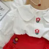 Clothing Sets Girls Short Sleeve Blouse Shirt and Skirt Fashion Summer Flower Clothing Set Girl Clothes Set for Children