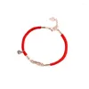 Bedelarmbanden 2023 rood touw dier DIY Braid Lady Bracelet Friends Party Summer Sieraden Gift Pulseras Mujer