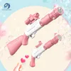 Nyhetsspel Automatisk barn Bubble Machine Rifle Bubble Gun för utomhusevenemang Fester Födelsedagspresenter Kids Shooter Blower Toys 230816