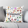 Pillow Case Venezuela Pride Square case Two Side Printing Decorative Cushion Cover Home Floral Case For Car Sofa 45*45cm HKD230817