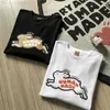 Męskie koszulki dobrej jakości 2022FW ludzka moda moda T Shirt Mężczyźni 1 1 Człowiek Made Vintage Rabbit Long Sleeve T-shirt Męskie Ubranie