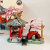 Blocs Kumamon Bear Sakura Flowers House Blocy Bloodings Coffee Shop City Street View Architecture Micro Assemble B Gift Toy Story R230817