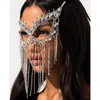 Maschere da festa affascinanti maschere scintillanti donne viso maschera mascherato da ballo da ballo costume farfalla accessori per facciate gioielli 230816