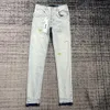 Roxo jeans designer calças masculinas para preto 2023 novo estilo bordado auto cultivo e pés pequenos fashionz7gkz7gk