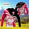 Hoodies للرجال هوديي 2023 أزياء السترة المنزلية السترة ثلاثية الأبعاد الطباعة البولندية العلم Pullover الشارع سترة كبيرة الحجم 02