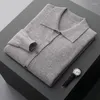 Maglioni da uomo Merino lana cardigan maglione a maniche lunghe a manica sciolta top -sust casual