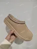 Tasman Slippers مصمم فاخر الخريف والشتاء نساء جديد Tazz Woolen Slippers Fashion الحفاظ على منصة صغيرة دافئة أحذية حذاء في الهواء الطلق أحذية الثلج الحجم 35-42