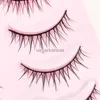 Ложные ресники Lekofo 5 пары 3D Mink Manga Lashes Faux Cils Корейские натуральные фальшивые плиты Extension Extension Cosplay Пушистые ложные ресницы Макияж Новый HKD230817