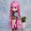 Lalki lodowe DBS Blyth Doll Soft Różowe włosy Białe skórę Body Body Neo 16 BJD OB24 Anime Girl Toys 230816